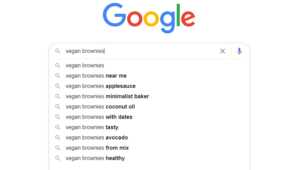 vegan keyword research on google