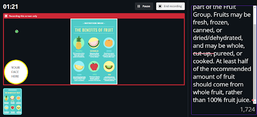 canva present and record feature